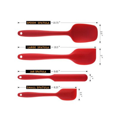 Silicone Spatula Versatile Tools One Piece Design Strong Stainless Steel Core