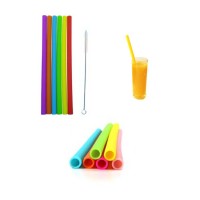 Environmental silicone drinking straws collapsible straws