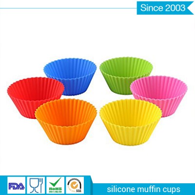 Colorful silicone muffin cup/silicone baking cup set/silicone cupcake and baking cup